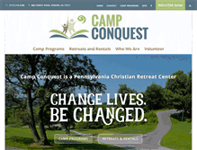 Tablet Screenshot of campconquest.org